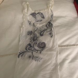 On Gossomer sheer mesh cami